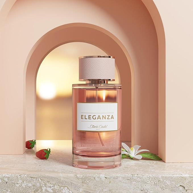 Eleganza Gift Set - Fruity Chypre Fragrance - Perfume for Women and Body Lotion - Notes of Strawberry Bergamot Orange Blossom - 3 pc