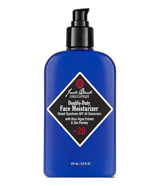 Jack Black Double Duty Face Moisturizer SPF 20 Sunscreen Face Moisturizer for Men Mens Face Moisturizer Mens Face Lotion Face Lotion for Men Mens Lotion SPF Gifts for Men