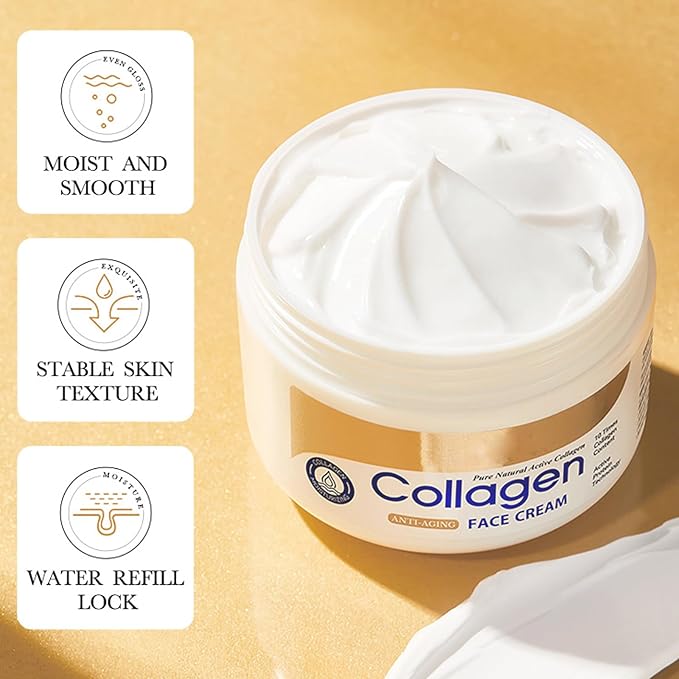 Collagen Skin Care Set 6Pcs Anti Aging Face Care Sets for Women Firming Skin Shrink Pores Smooth Wrinkles Hydrating Skin Care Set Include Serum Face Cream Eye Cream Toner Cleanser Facial Mask1