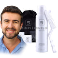 Simpler Hair Color for Men Kit for Full Gray Coverage - Dark Brown Hair Color - Safe Simple and Reusable Beard Color for Men