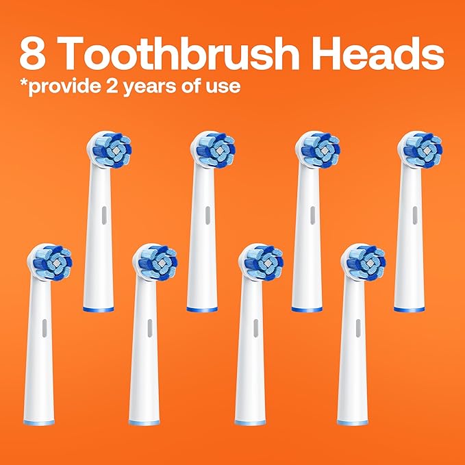 Bitvae R2 Rotating Electric Toothbrush for Adults with 8 Brush Heads Travel Case 5 Modes Rechargeable Power Toothbrush with Pressure Sensor 3 Hours Fast Charge for 30 Days Black