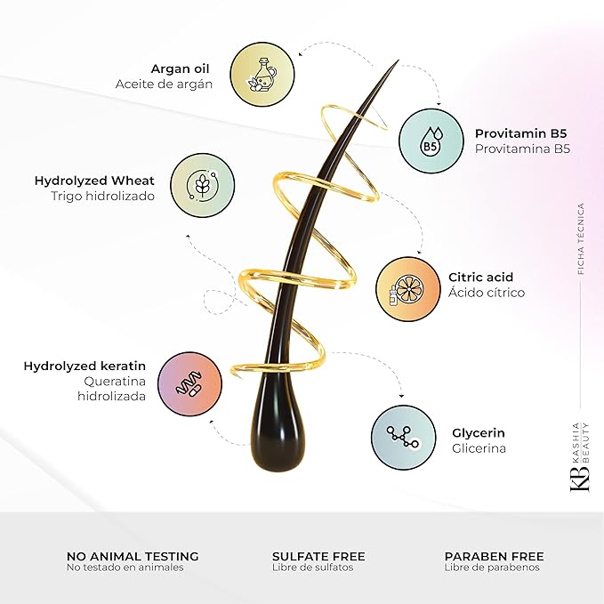 Kashia Beauty Argan Infusion The Hair Joy 2 oz ? Leave-In Treatment with Organic Argan Oil Keratin &amp Wheat Protein ? Moisturizes Repairs &amp Adds Shine ? For Curly Frizzy Fine or Color-Treated H