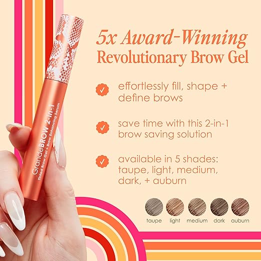 Grande Cosmetics GrandeBROW 2-in-1 Tinted Brow Gel + Brow Enhancing Serum