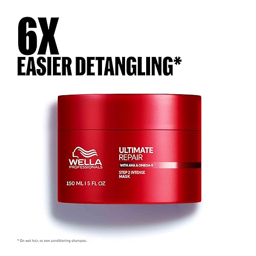 Wella Professionals ULTIMATE REPAIR Mask for Damaged Hair | Repairs Strengthens &amp Smooths with AHA &amp Omega-9 | For All Hair Types - Packaging May Vary