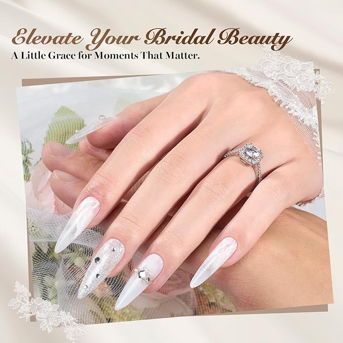 Beetles Christmas Gel Nail Polish Set ? Wedding Beauty Gel Nail Polish Colors Hema Free 15ml UV LED Soak Off Manicure with Base Coat Top Coat All in an Elegant Gift Box for Women Holiday Gifting