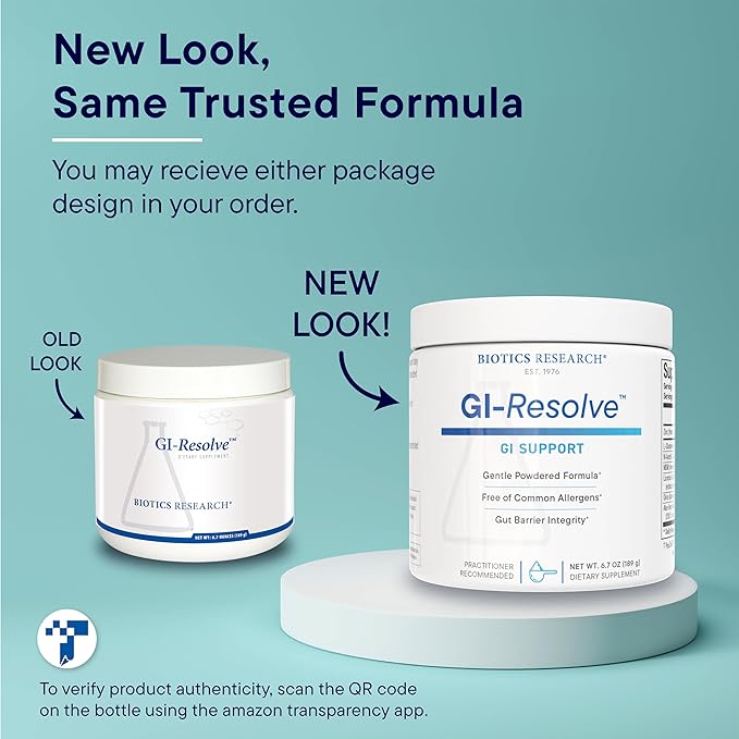 Biotics Research GI Resolve??Advanced L-Glutamine Powder Formula for Gut Lining Support &amp Healing - Optimal Gastrointestinal Function - Premium 7-Ingredient with Zinc Carnosine &amp Botanicals- 6