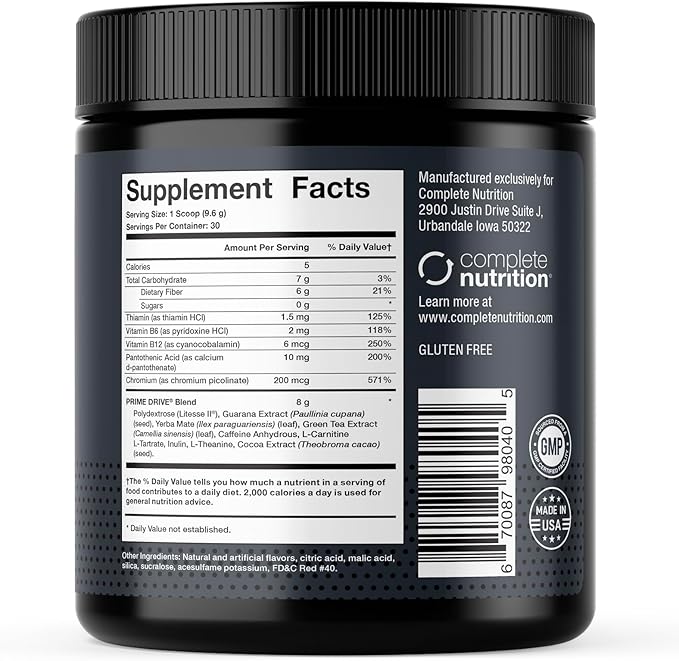 Prime Drive Energy Strawberry Melon Pre Workout Energy Drink Powder Provides Extreme Energy Focus and Intensity Boosts Metabolism 10.2oz (30 Servings)