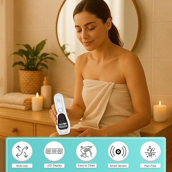 Professional IPL Laser Hair Removal Device &amp Epilator for Women and Men 999999 Flashes Permanent Hair Reduction for Face Legs Arms Bikini Line &amp Body Painless Treatments for Smooth Skin