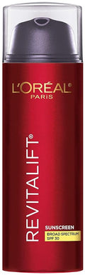 L'Oreal Paris Revitalift Triple Power Anti-Aging Broad Spectrum SPF 30 Sunscreen Pro Retinol Hyaluronic Acid &amp Vitamin C Lotion Reduces Wrinkles 1.7 Oz