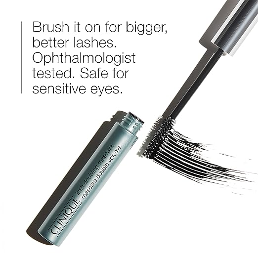 Clinique Lash Doubling Mascara | Length Defining + Safe for Sensitive Eyes Black 1 Fl Oz