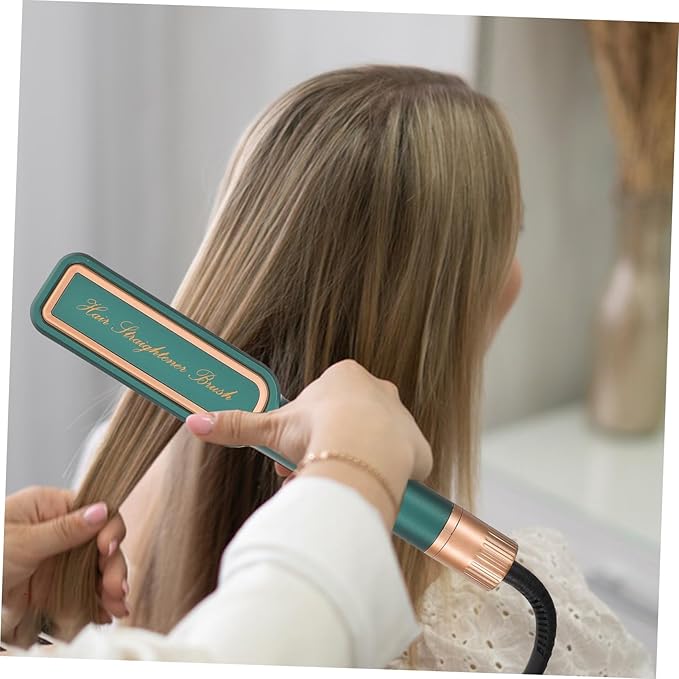 Vaguelly Hair Straightener Tool Women Portable Hair Straightener Brush for Women Ceramic Flat Iron