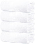 Tens Towels Pack of 4 Extra Large Bath Towels 30 x 60 Inches 100% Cotton Larger &amp Lighter Weight Quicker to Dry Super Soft and Absorbent Perfect for Bathroom White