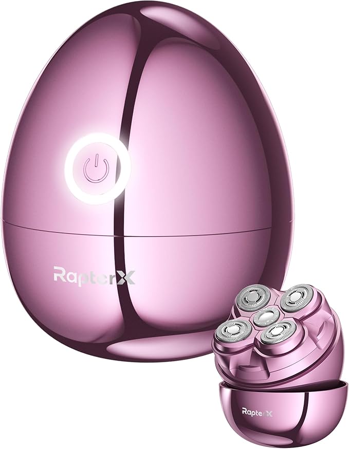 Electric Razors for Women - Magnetic 5D Floating Painless Shaver Cordless Rechargeable Hair Remover IPX6 Waterproof Wet Dry Shaving for Legs Bikini Face Underarm Arm (Pink Glossy)