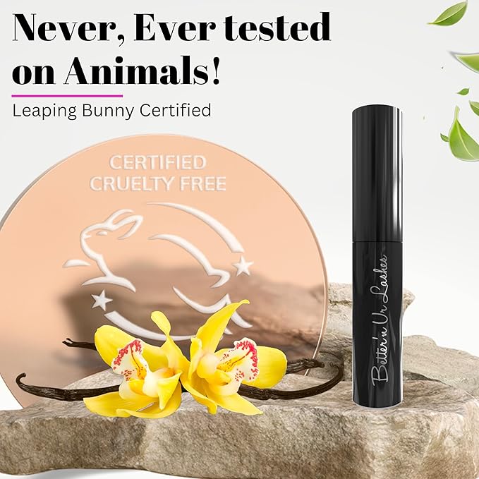 Better?™n Ur Lashes Organic Mascara (BROWN) | 100% Natural | Made w Certified Organic Ingredients | Non GMO | Hypoallergenic for Sensitive Eyes | Length &amp Volume | Vegan | Cruelty Free