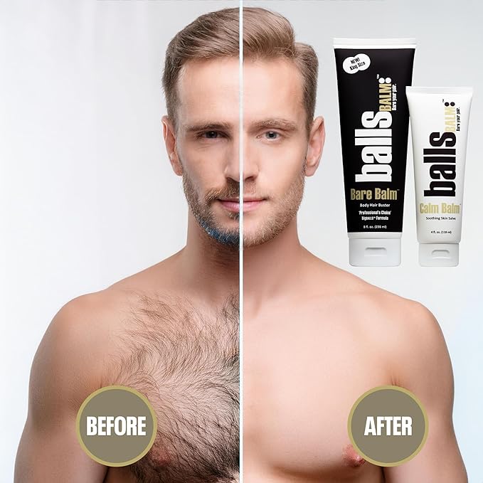 The Bare Pair Triple Pro Pac King Kombo - Body Hair Management System (w/Exfoliating Glove)