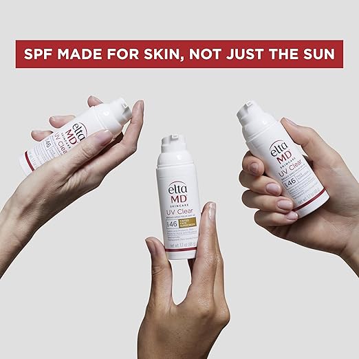 EltaMD UV Sheer Face Sunscreen SPF 50+ No White Cast Sunscreen for Face and Body Zinc Oxide Sunscreen Formula
