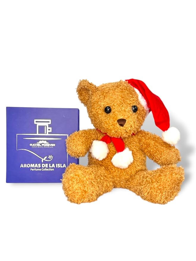Merry Christmas Gift Set Aromas for Men (Nao+Elements+Vegueros+Montecristo+Un Toque) + Merry Christmas Teddy Bear (peluche Feliz Navidad)