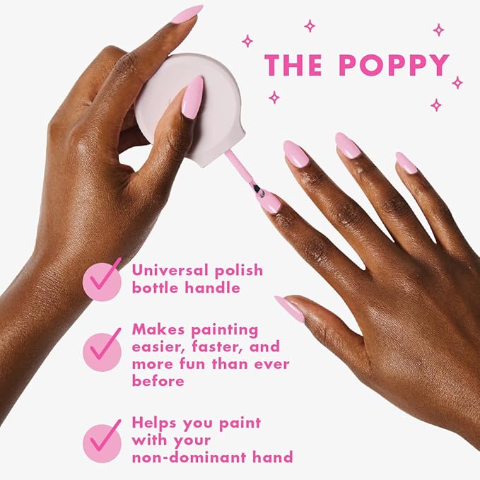 Olive &amp June Bolds Long Lasting Nail Polish Set | Includes 6 Shades (Bold &amp Unshaken Art Class Because I'm Green Lily Blooms CV Hot Strawberry) + Top Coat | Vegan Cruelty-Free | Salon-Qu