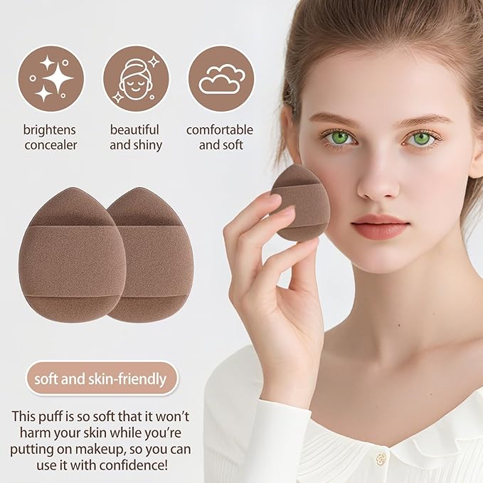 Makeup Brush Set for Foundation Concealer Eyeshadow and Travel Include Make Up Brush Sponge 56PCS Brown