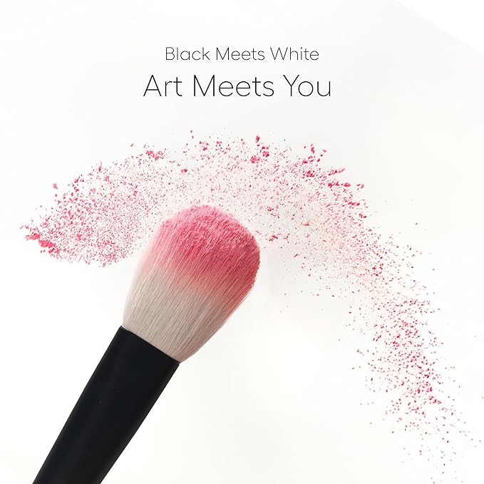 rephr brush 05 - Natural Goat Hair Makeup Brush for Blush Powder Highlighter &amp Bronzer (38mm Bristles) Handmade in Kumano Japan