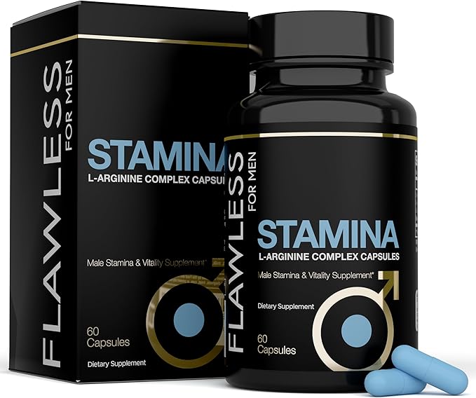 Stamina | Extra Firm Hard On Pills | Fast Acting L-Arginine L -Citrulline &amp Nitric Oxide Supplement for Men | Promotes Male Vitality Blood Flow and Endurance | 60 Capsules