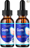 (2 Pack) Gum Restore Plus Liquid Drops Mouthwash (4oz)