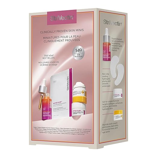StriVectin Skin Care Holiday Gift Kits Beauty Routine Gift Sets - Brightening Smoothing &amp Hydrating Skin Care Stocking Stuffers