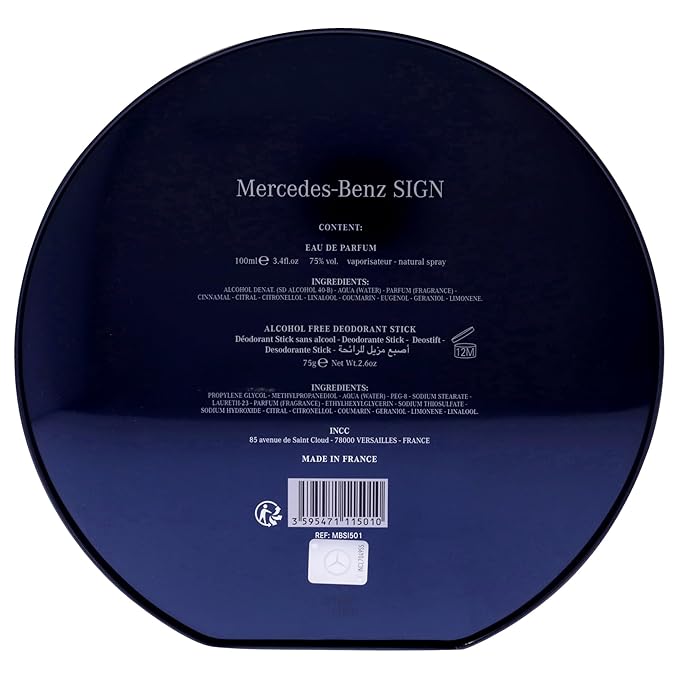 Mercedes Benz Sign for Men - 2 Pc Gift Set 3.4oz EDP Spray 2.6oz Deodorant Stick