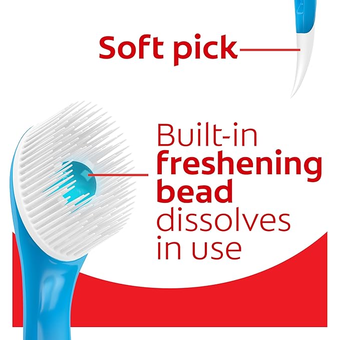 Colgate Max Fresh Wisp Disposable Mini Travel Toothbrushes Peppermint 24 Count (Pack of 4)