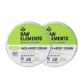 Raw Elements Face and Body Mineral Sunscreen SPF 30 Tin Organic Sunblock Daily Protection Non Toxic Reef Safe Water Resistant Cruelty Free Plastic Free 3 oz (Pack of 2)