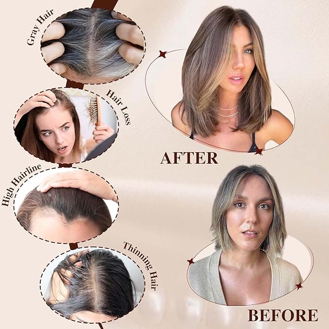 Clip in Hair Pieces for Women Toppers bangs hair clip Thinning Extensions Pieces Wiglets Covers Sparse hair loss