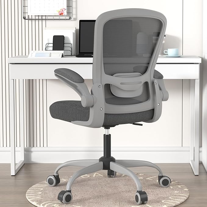 Mimoglad Office Chair Ergonomic Desk Chair with Adjustable Lumbar Support High Back Mesh Computer Chair with Flip-up Armrests-BIFMA Passed Task Chairs Executive Chair for Home Office