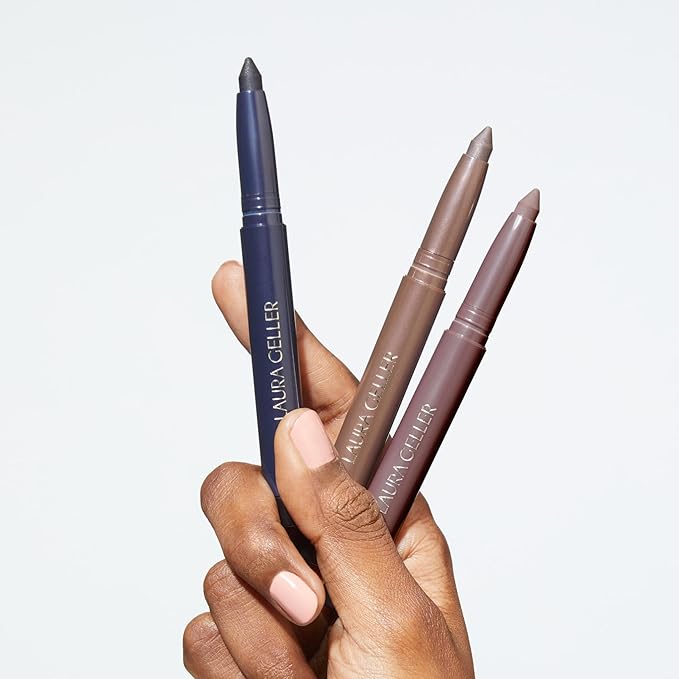 LAURA GELLER NEW YORK Kajal Longwear Kohl Eyeliner Pencil - Rose Gold Kohl - Caffeine and Vitamin E - Smooth &amp Blendable Liner - Built-In Sharpener