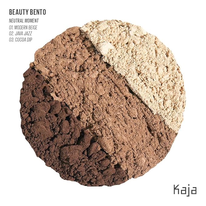 Kaja Beauty Bento Collection - Bouncy Eyeshadow Trio | Neutral Earthy Tones Travel Size 14 Neutral Moment 2019 Allure Best of Beauty Award 0.03 Oz