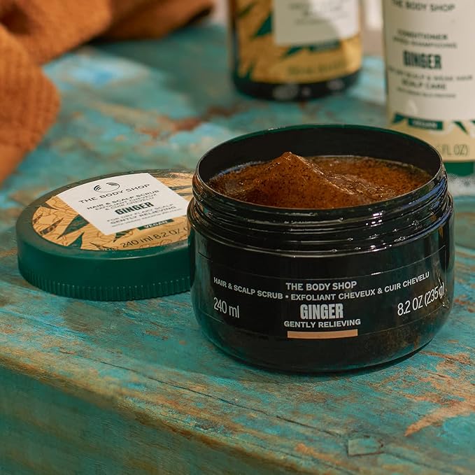 The Body Shop Ginger Hair &amp Scalp Scrub ? Exfoliant for Hair &amp Scalp ? Vegan ? 240ml