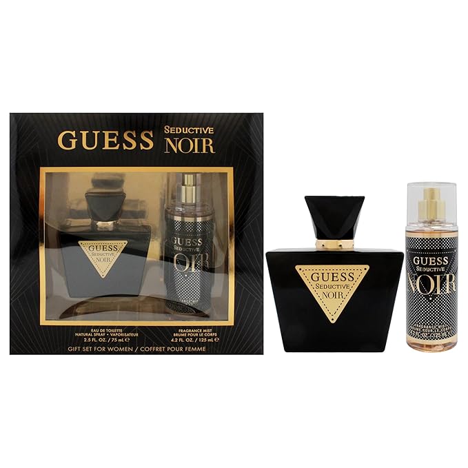 Guess Seductive Noir for Women - 2 Pc Gift Set 2.5oz EDT Spray 4.2oz Fragrance Mist
