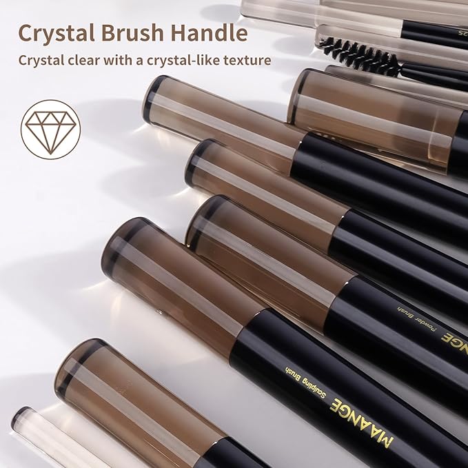 MAANGE Makeup Brushes 30 Pcs Makeup Kit Multi-functional Makeup Tool Set with 20 Pcs Makeup Brush Foundation Brush Make up Brushes Set with BagBlack