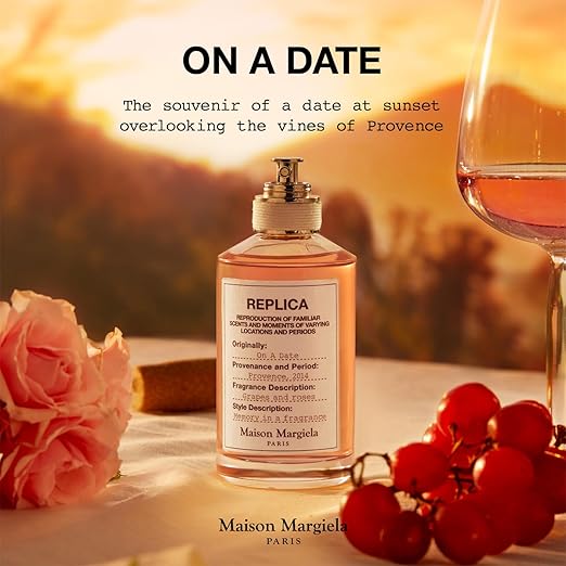 Maison Margiela - Replica - On a Date Eau de Toilette Set - Floral Fragrance - With Patchouli Rose &amp Black Current Accords - 1 Fl Oz &amp 0.3 Fl Oz Travel Size