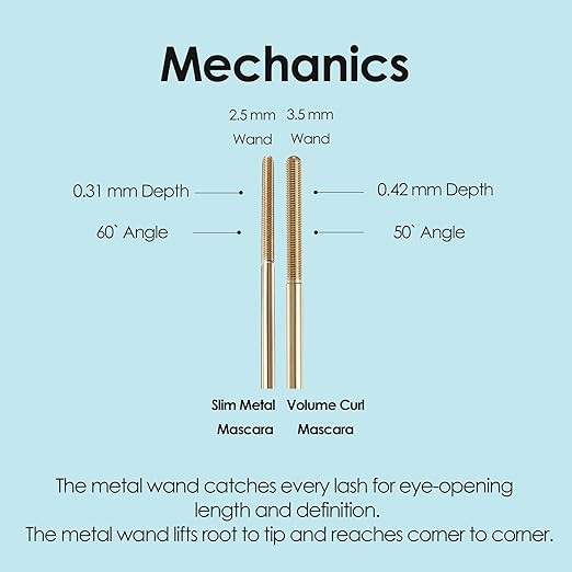 NEOGEN DERMALOGY Innovative Sensational Hygienic Washable Extra Slim &amp Volume Metal Mascara