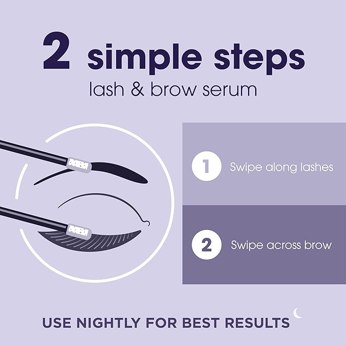 LUMIFY Eye Illuminations Lash &amp Brow Serum Promotes Thicker Fuller-Looking Lashes &amp Brows with Biotin Peptides &amp Hyaluronic Acid to Nourish Soften &amp Condition 0.12 Fl Oz (3.8 mL)