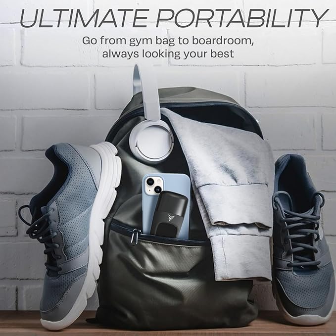 HUMMINGBIRD MK1 Compact Trimmer ? Portable Electric Beard &amp Body Hair Trimmer for Men Cordless USB-C Rechargeable Face &amp Body Groomer Travel Shaver Travel Pouch Great Gifts for Men Dad
