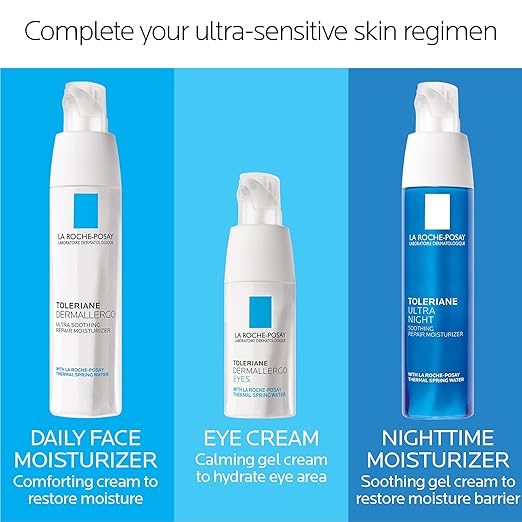 La Roche-Posay Toleriane Dermallergo Ultra Soothing Repair Face Moisturizer for Sensitive Skin Gentle Moisturizing Face Cream for Dry Skin Packaging May Vary Formerly Toleriane Ultra