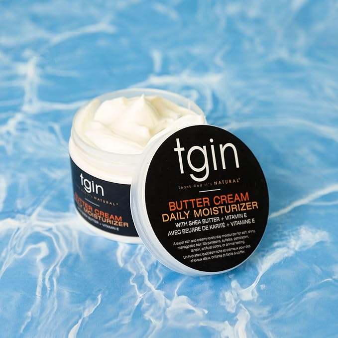 tgin Butter Cream Daily Moisturizer and Honey Miracle Hair Mask Duo for Curly Coily and Wavy Hair Rich Moisture and Deep Conditioning for Dry Hair 12 oz (Set)