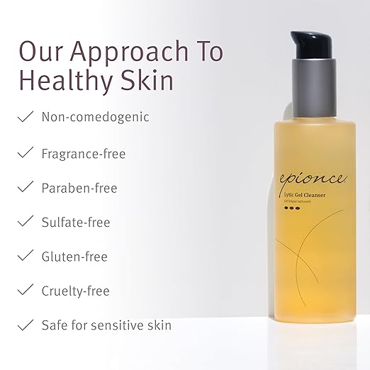 Epionce Lytic Gel Cleanser ? Gentle Foaming Face Wash &amp Makeup Remover | For Oily Combination &amp Problem Skin | Acne &amp Oil-Control Cleanser with Willow Bark | Dermatologist Skincare