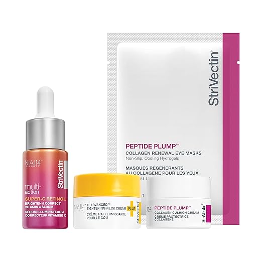 StriVectin Skin Care Holiday Gift Kits Beauty Routine Gift Sets - Brightening Smoothing &amp Hydrating Skin Care Stocking Stuffers