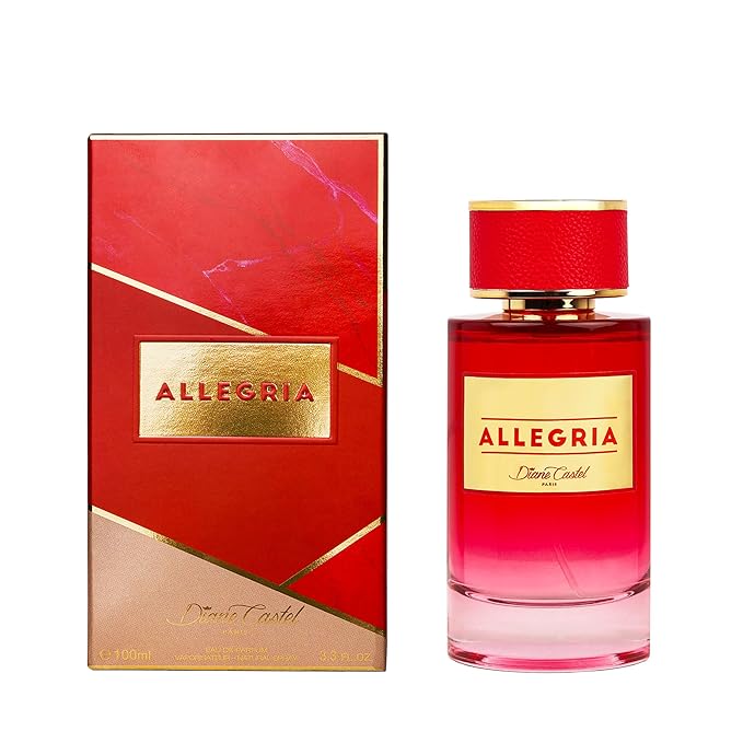 Allegria - Citrus Floral Fragrance - Perfume for Women - Lemon Black Currant Orange Blossom Vanilla and Jasmine Sambac - 3.3 oz
