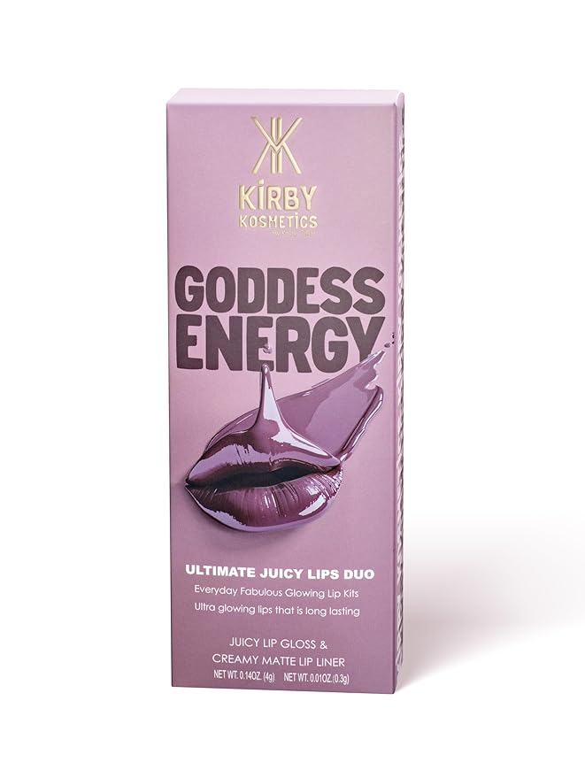 Lip Kit Duo ? Goddess Energy - TikTok-Viral Precision Liner &amp Glossy Liquid Lipstick Clean 2-Step Set with Hydrating Long-Wear Color ? Bold Inclusive Beauty for Everyday Konfidence