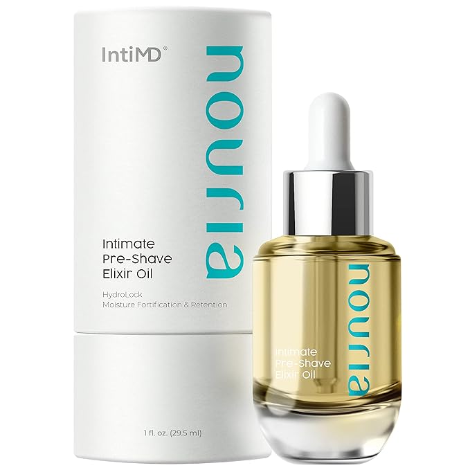 IntiMD Coochy Plus HydroLock Moisturizing + 3-Steps Kit Intimate Shave Gift Set: Nouria Pre-Shave Elixir Oil + Coochy Plus Shave Cream The Origin + Coochy Plus After Shave Protection Mist