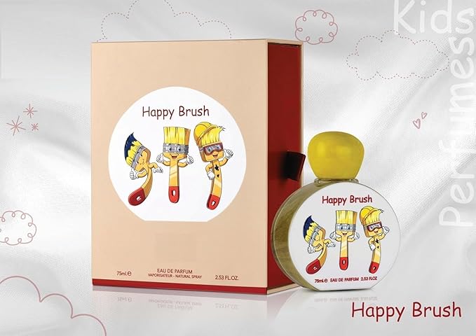 Happy Brush Long Lasting Perfume | Eau de perfum | Long Lasting Fragrancr Perfum | For kids | 75ml