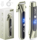 Bikini Trimmer for Women 2-in-1 Electric Razor with Dual Heads Ceramic Blade Waterproof &amp Rechargeable Painless Pubic Hair Shaver for Bikini Underarm Legs Face - MossGreen